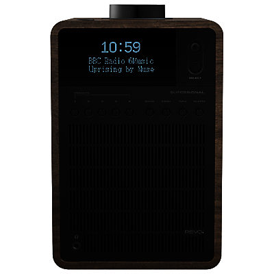 Revo SuperSignal DAB/FM Bluetooth Radio Black/Walnut